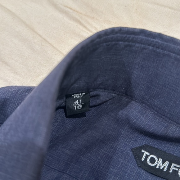 Tom Ford Mens Grey Dress Shirt - Picture 5 of 6